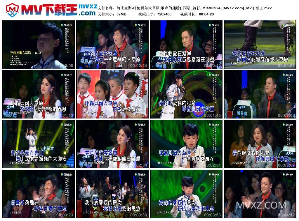 阿比亚斯-呼伦贝尔大草原(歌声的翅膀)_国语_流行_MB305924